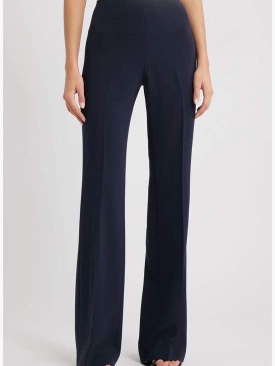 Theory Pants - Wide-Leg High-Waist Women's Pants - Navy